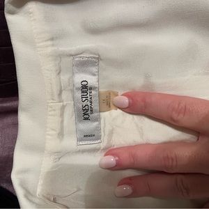 Jones Studio White Suit Jacket